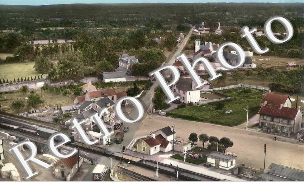 Sainte-Marguerite-d'Elle - Lison Gare vue générale du quartier de la Gare Route d'Isigny Saint-Lô