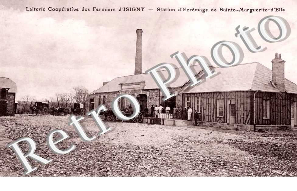 Laiterie coopérative des fermiers d'Isigny. Station d'Ecrémage de Sainte-Margueriet-d'Elle