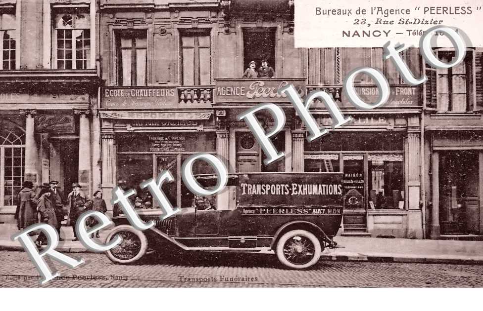 Bureaux de l'agence " Peerless " 23 rue Saint-Dizier. Ecole de chauffeurs