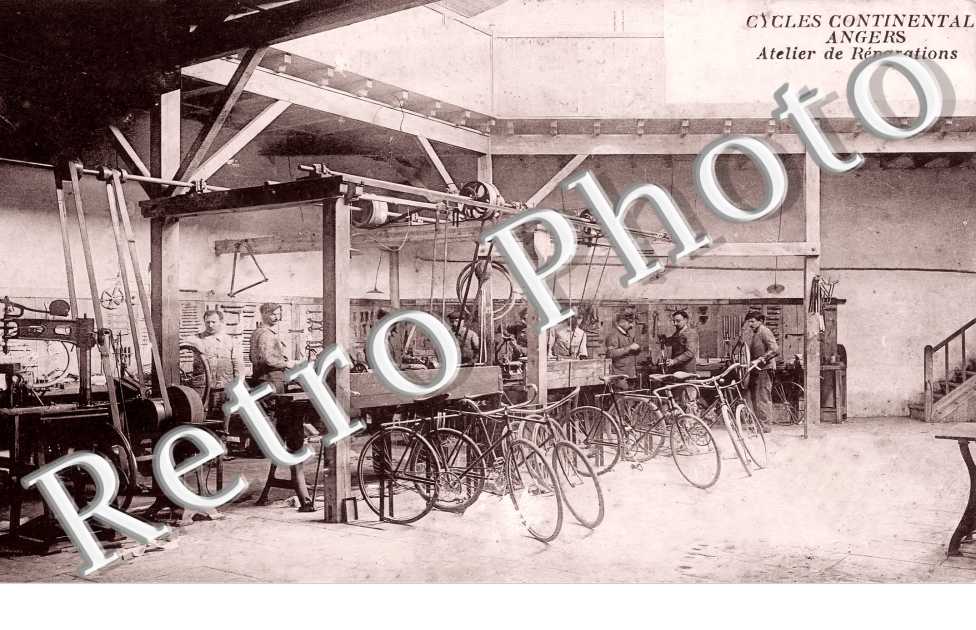 Cycles Continental. Ateliers de réparataion