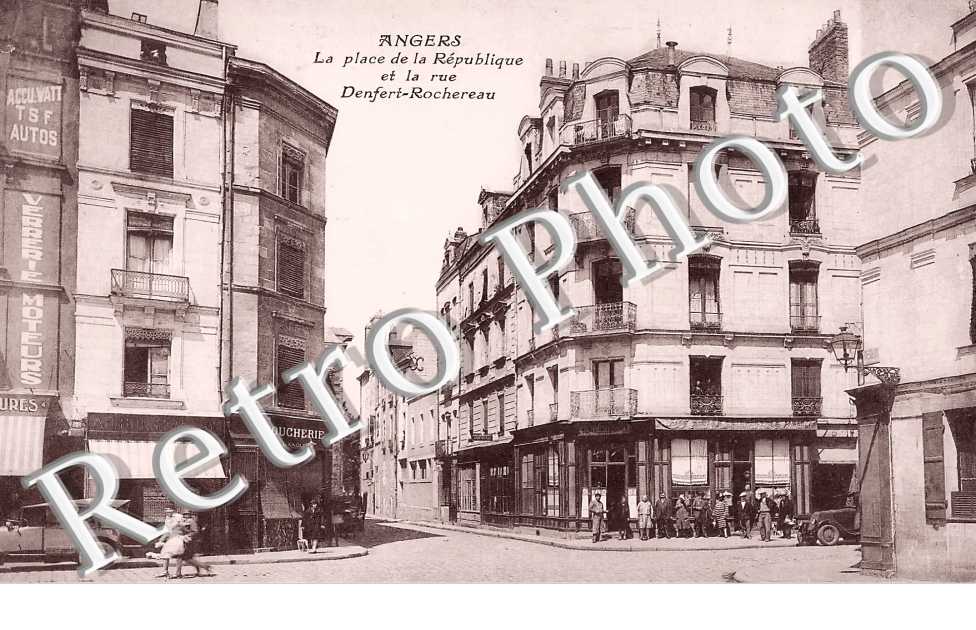 la place de la République et la rue Denfert-Rochereau