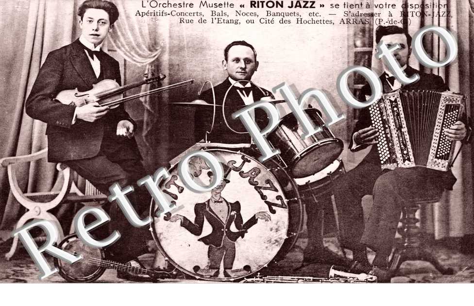 L'orchestre Musette " Riton Jazz ". rue de l'étang