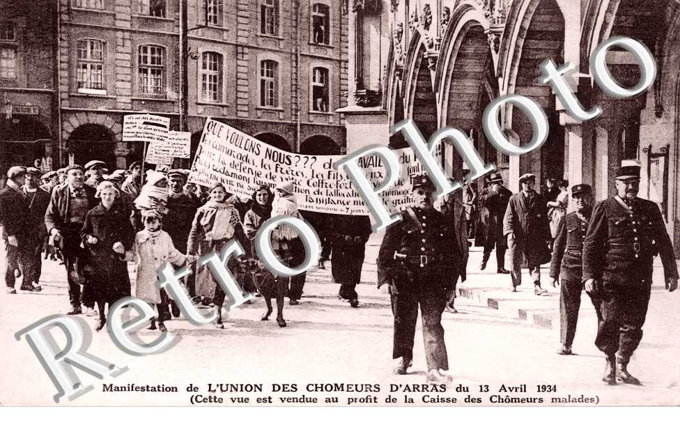 Manifestation de l'Union des Chomeurs du 13 avril 1934