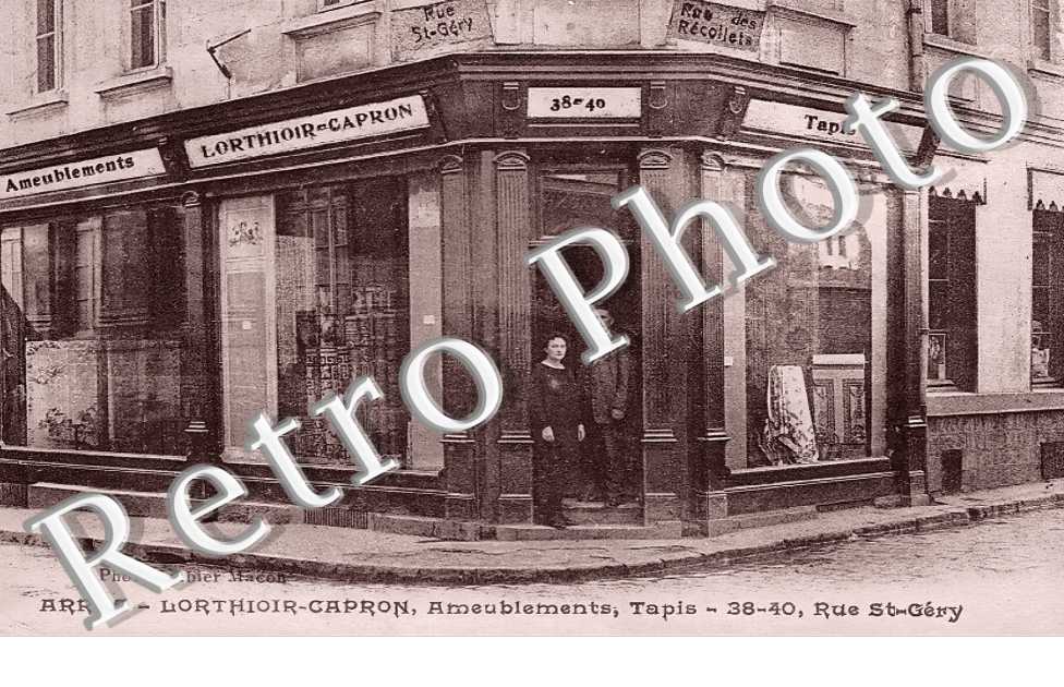 Lorthioir-Capron. Ameublements, Tapis 38-40 rue Saint-Géry