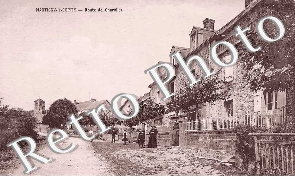 route de Charolles vers l'église