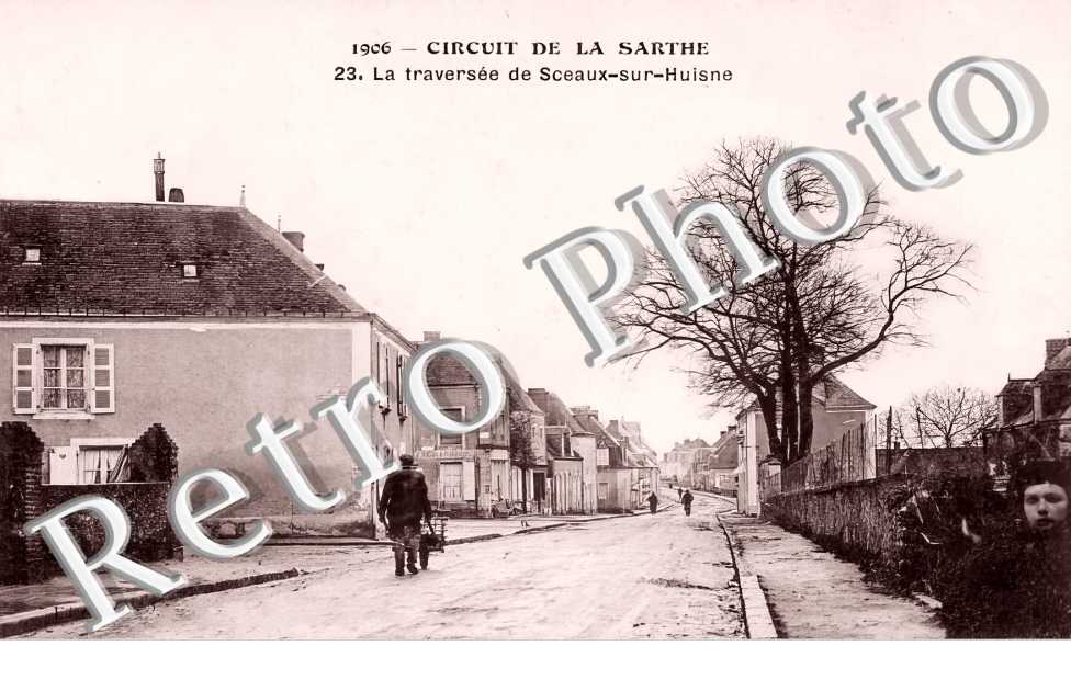 Circuit de la Sarthe. la traversée de Sceaux.