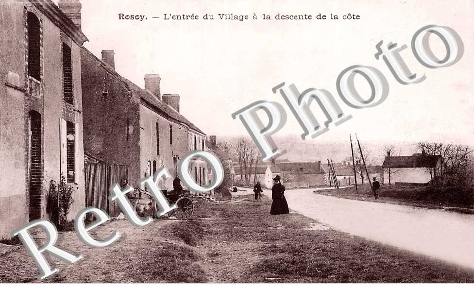 l'entrée du village à la descente de la côte