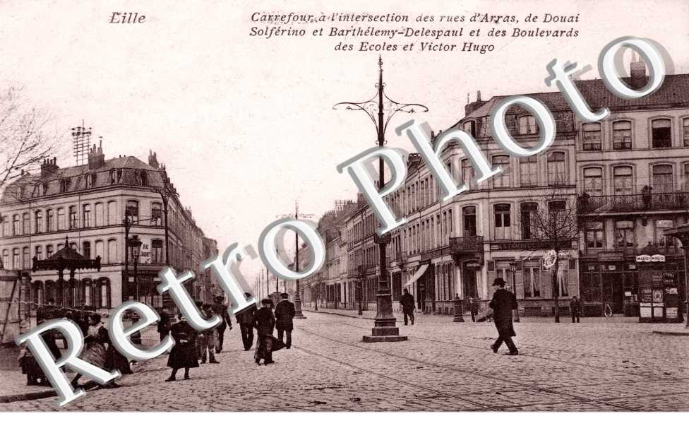 Rues d'Arras, de Douai Solferino et Barthelemy-Delespaul et des boulevards des Ecoles et Victor Hugo
