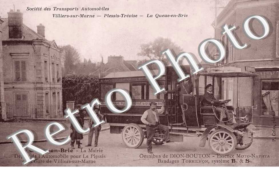 Départ de l'Automobile. Omnibus de Dion-Bouton