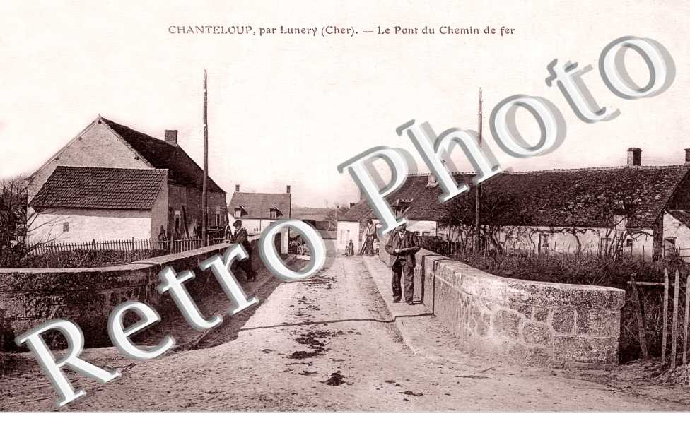 CHANTELOUP. Le pont du chemin de fer