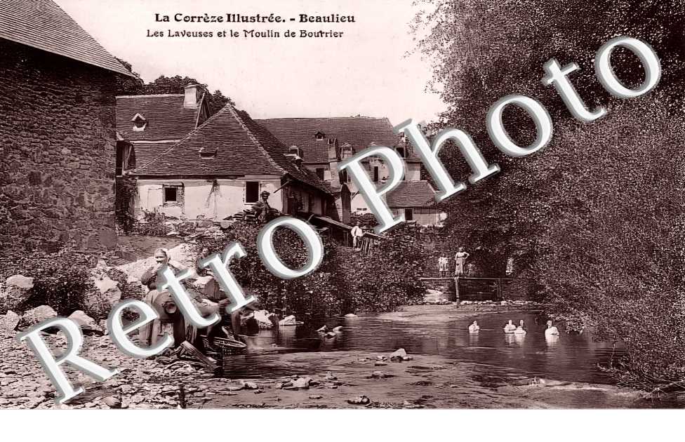 les laveuses et le moulin de Bourrier