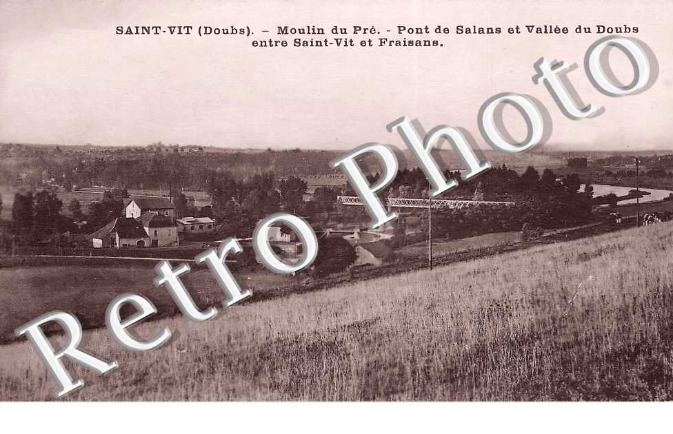 Moulin du Pré. Pont de Salans et Vallée du Doubs