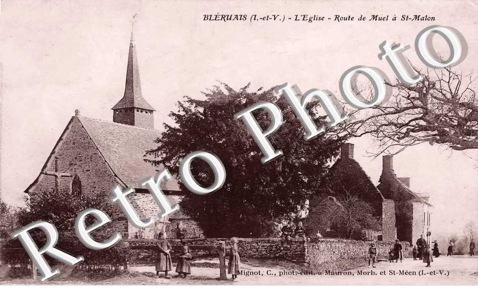 l'église. Route de Muel à Saint-Malon