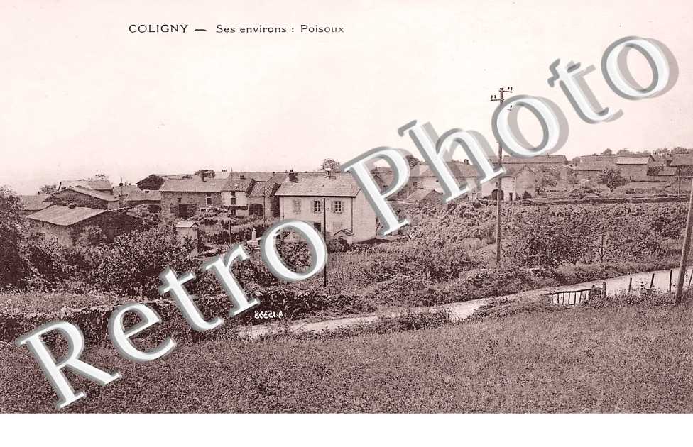 POISOUX. Vue du bourg