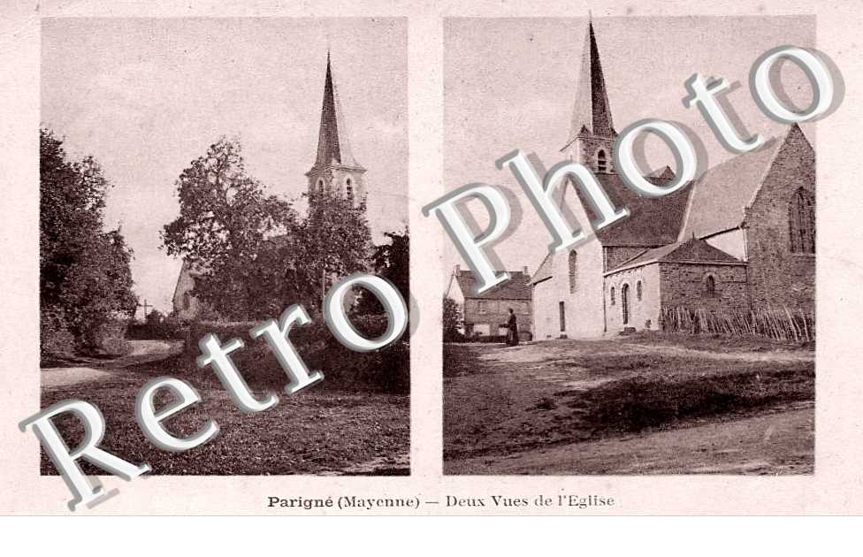 Deux vues de l'église. 