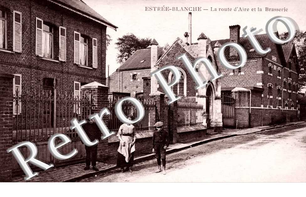 la route d'Aire et la Brasserie