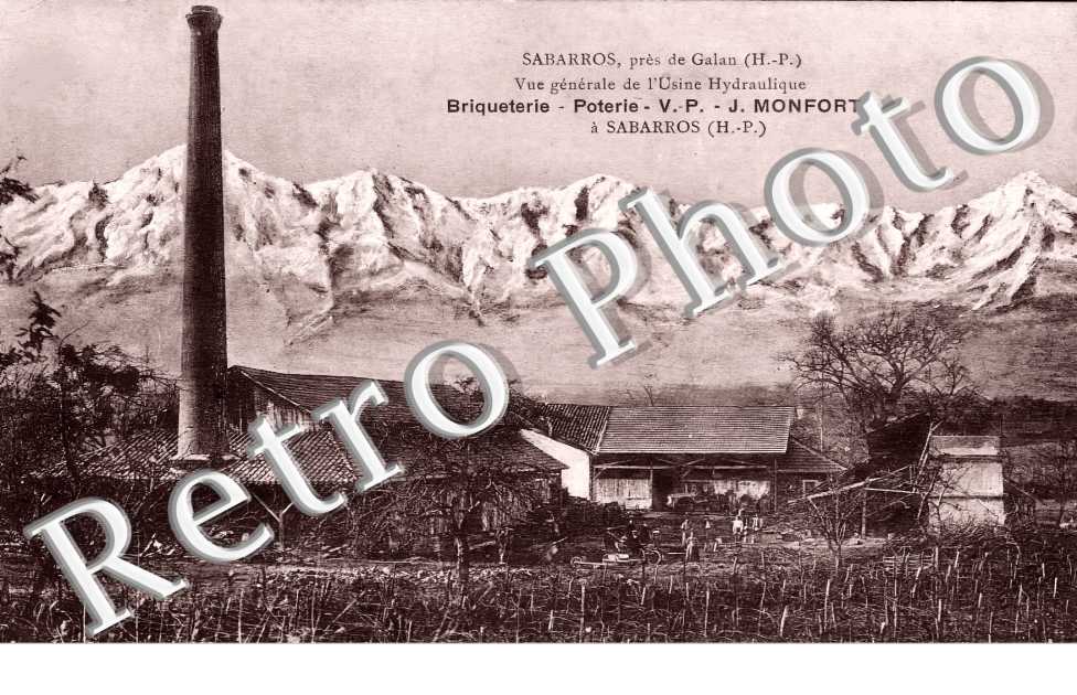 Vue générale de l'usine Hydraulique. Briqueterie - Poterie V.-P. J. Monfort