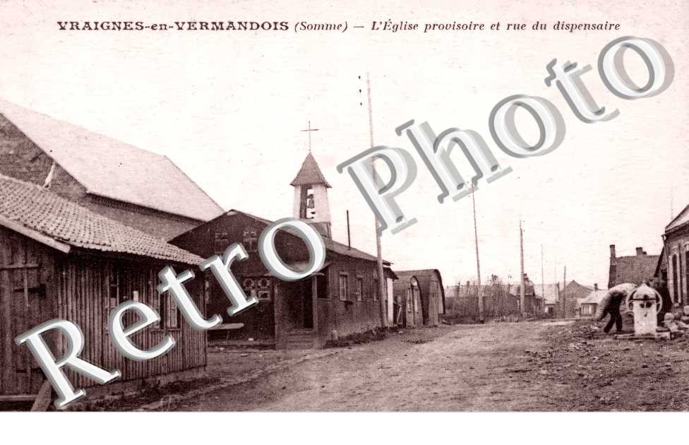 l'église provisoire et rue du dispensaire