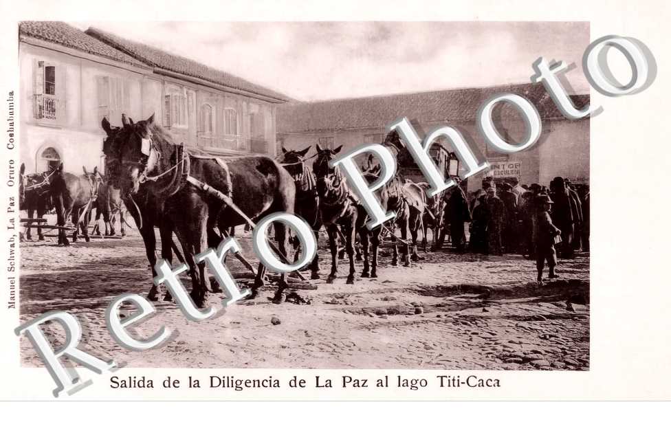 Salida de la Diligencia de La Paz al lago Titi-Caca