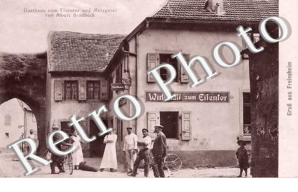 Gasthaus zum Eisentor und Metzgerei von Albert Brodbeck