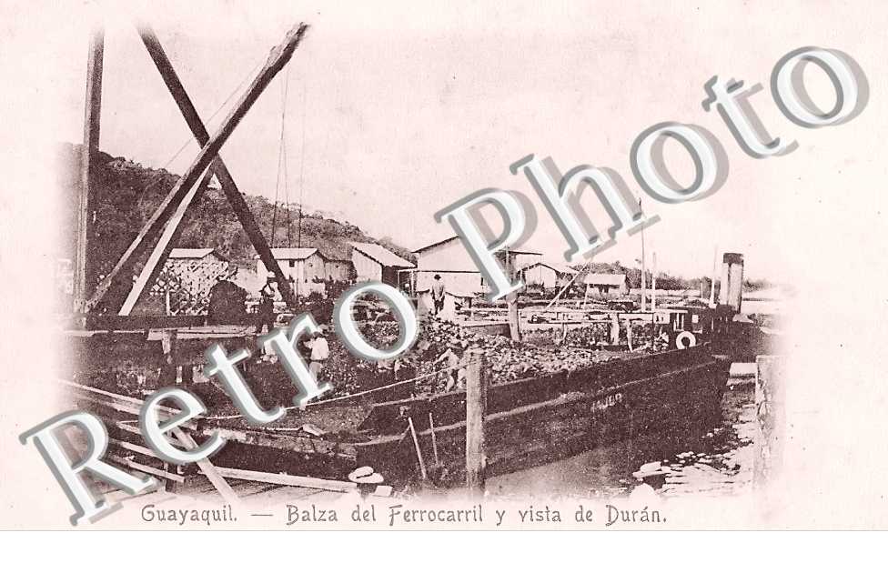 Guayaquil. Balza del Ferocarril y vista de Duran