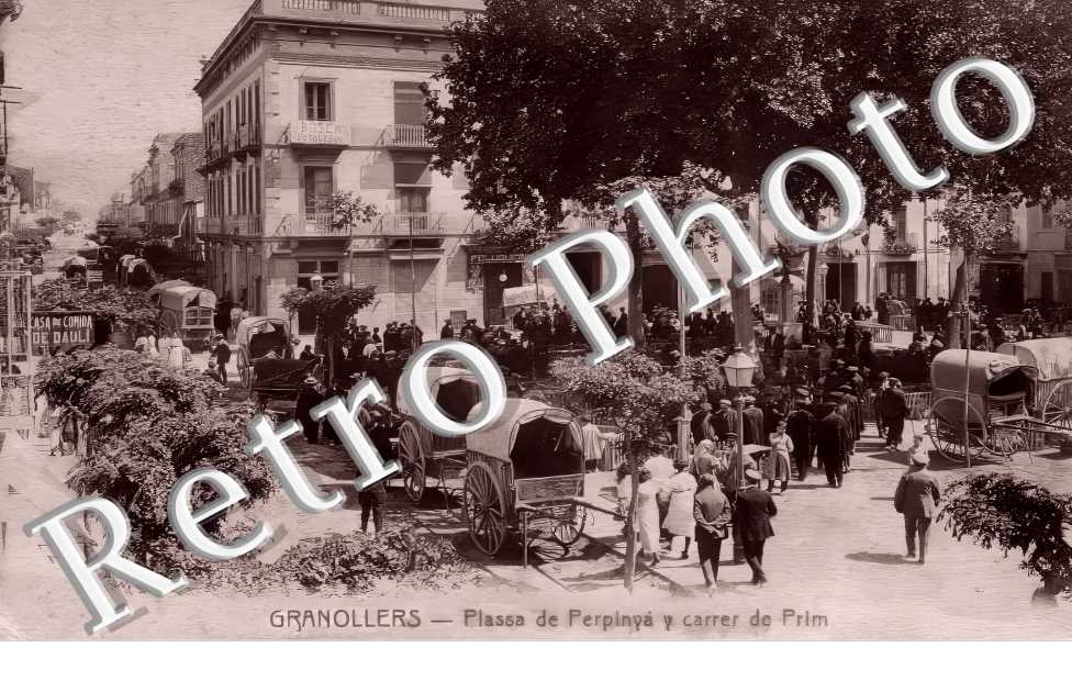 Plassa de Perpinya y carrer de Prim