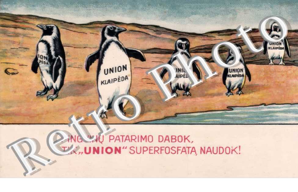 Pingvinu Patarimo Dabok. Tik Union Superfosfata Naudok