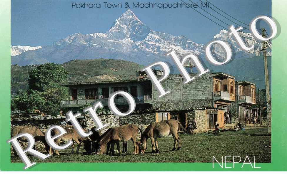 Pokhara Town & Machhapuchhare Mt.
