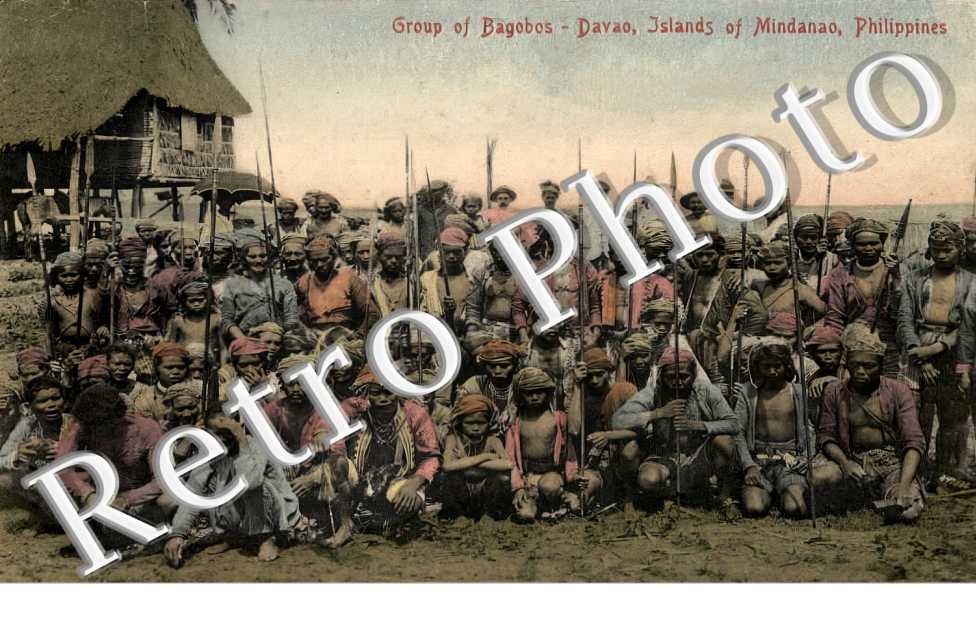 Group of Bagobos. Islands of Mindanao