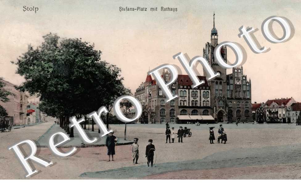 STOLP.Stefans-Platz mit Rathaus