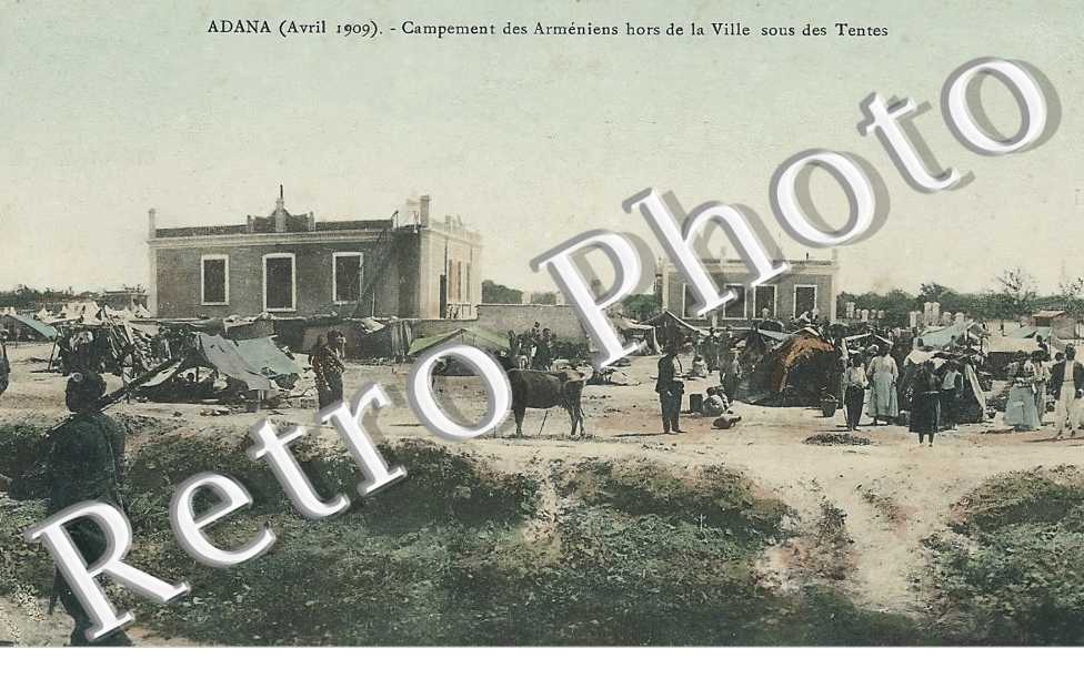 Campement des Arméniens hors de la Ville sous les tentes (avril 1909)