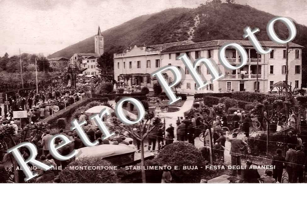 Abano Terme Monteortone. Stabilimento E. Buja. Festa degli Abanesi