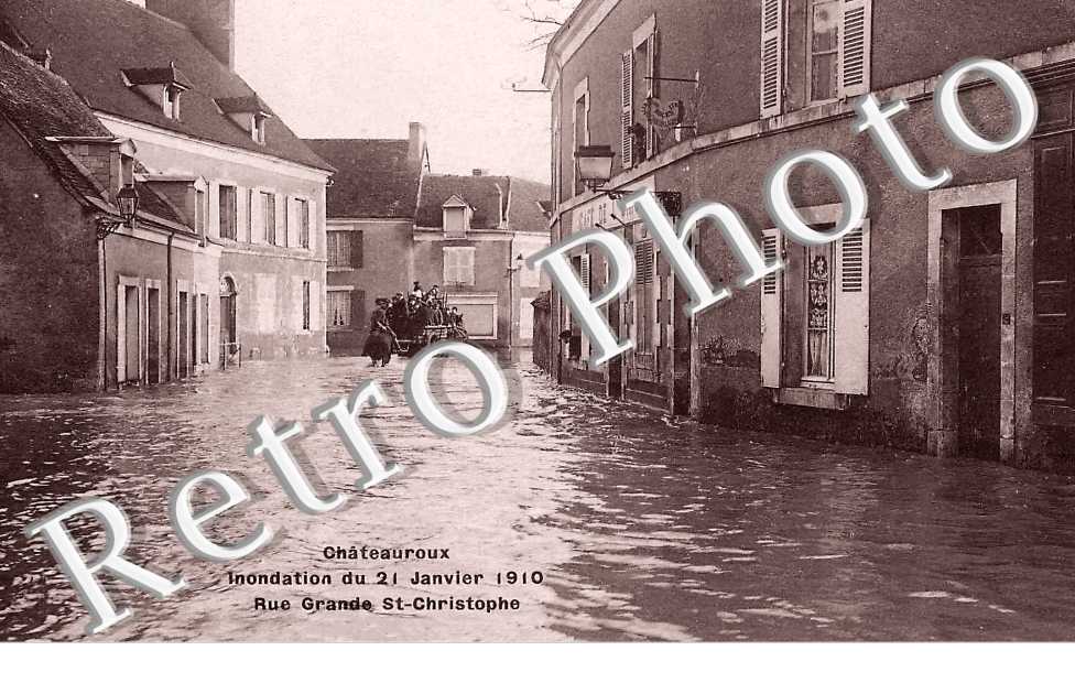  Inondation du 21 janvier 1910. Rue Saint-Christophe