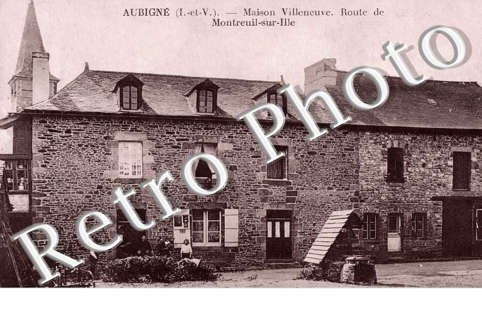 Maison Villeneuve. Route de Montreuil-sur-Lile