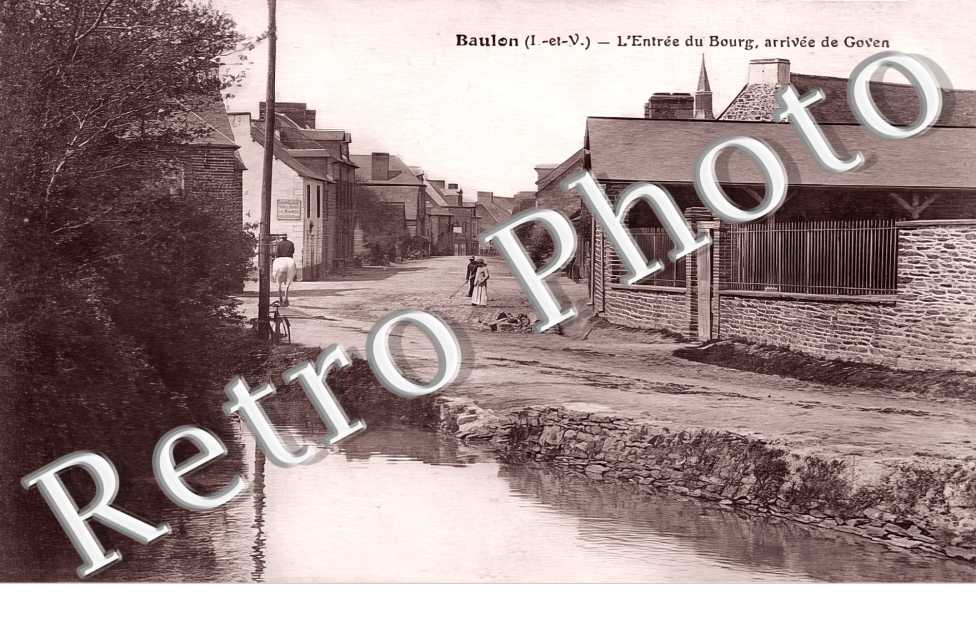 l'entrée du bourg, arrivée de Goven