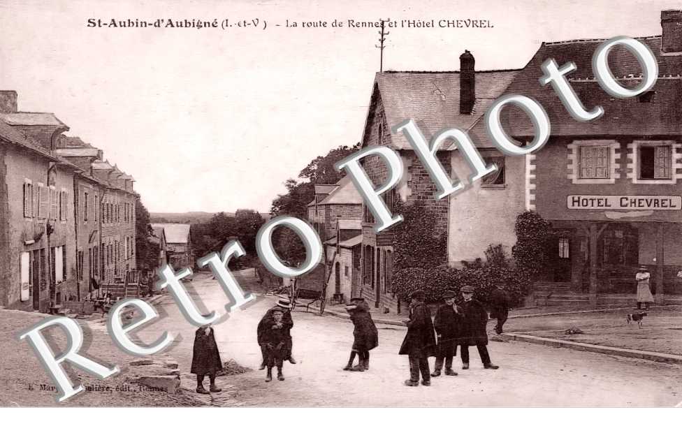 la route de Rennes et l'Hôtel Chevrel