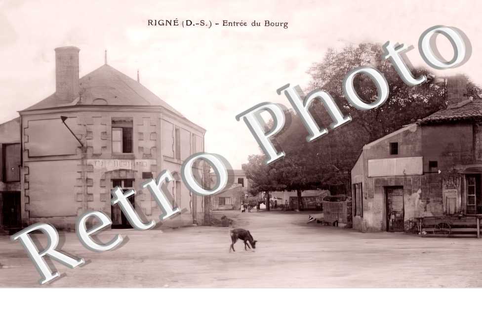 RIGNE. Entrée du bourg
