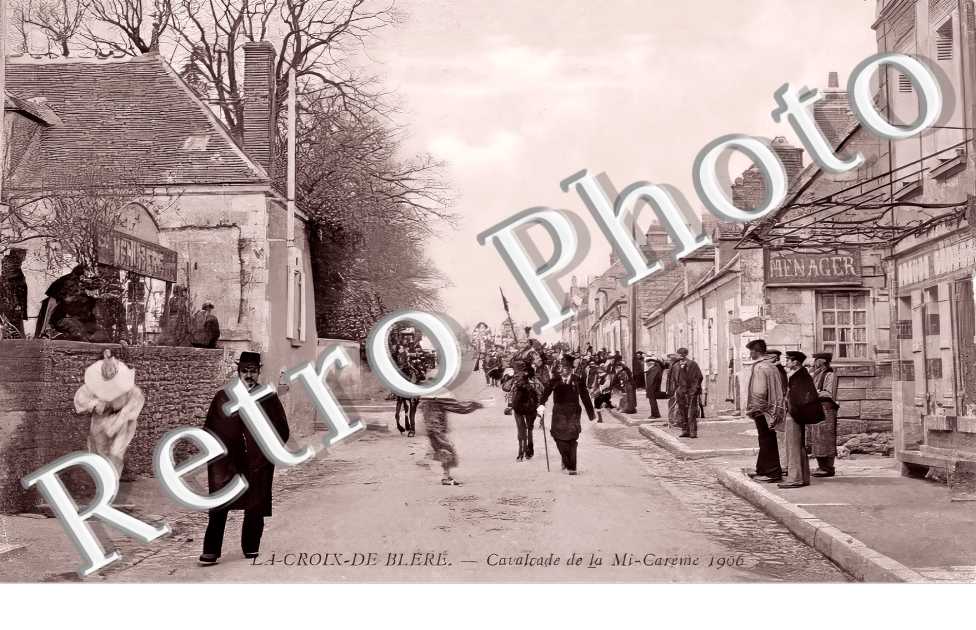 La Croix de Bléré. Cavalcade de la Mi-Crarême 1906