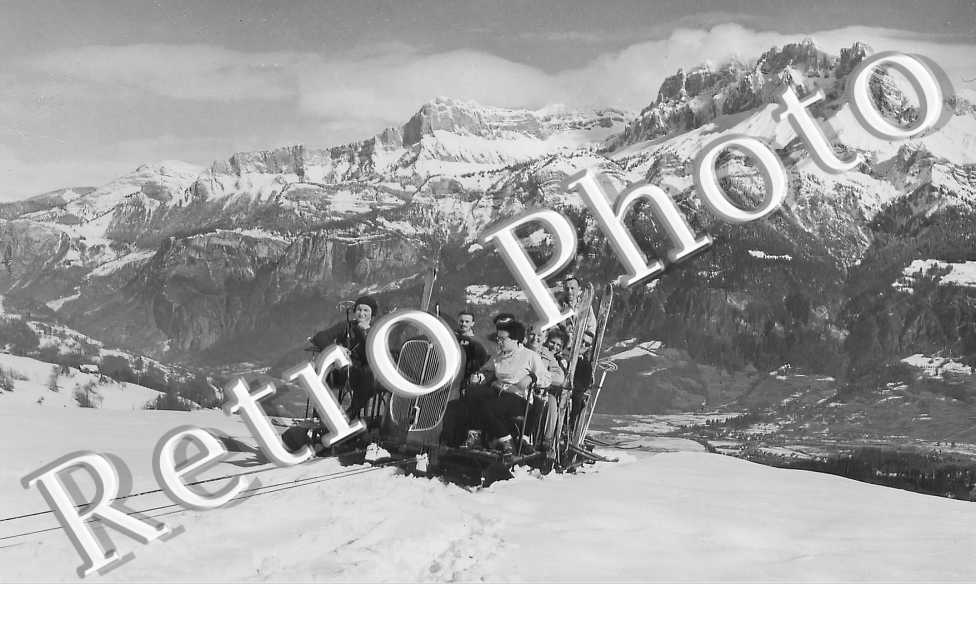 Le Télétraineau vue sur les aiguilles de Warrens