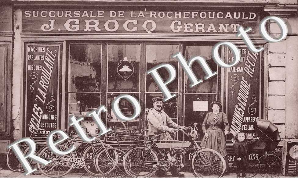 J. Grocq Gérant Magasin Cycles Voitures d'enfants. Machines Parlantes Disques