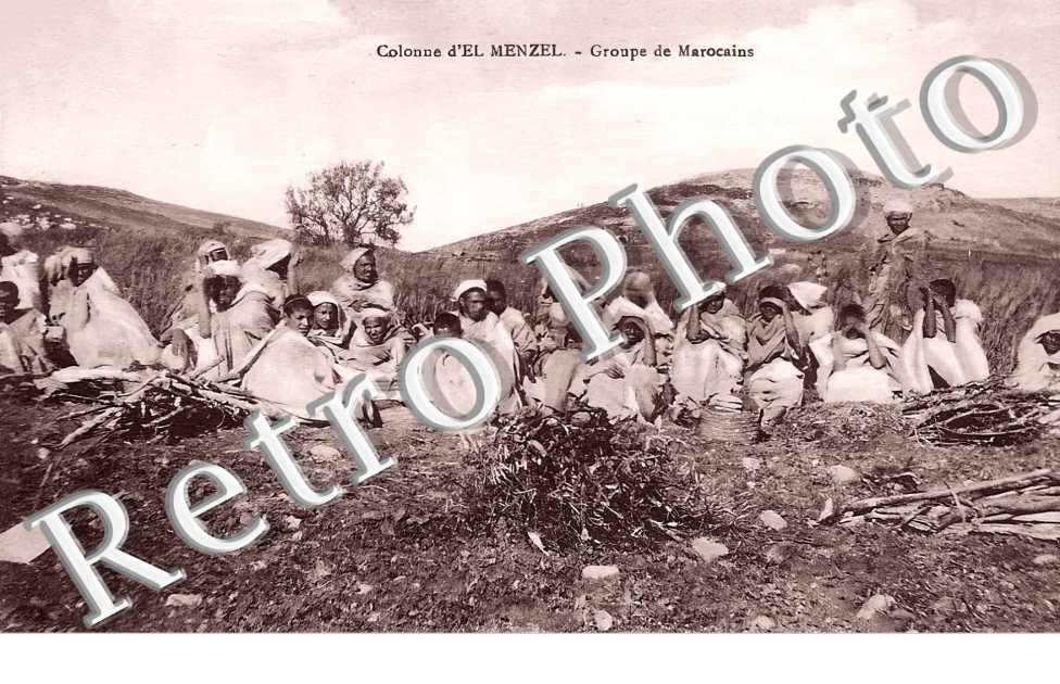 Colonne d'El Menzel. Groupe de Marocains