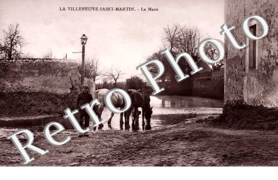 La Villeneuve-Saint-Martin. La mare