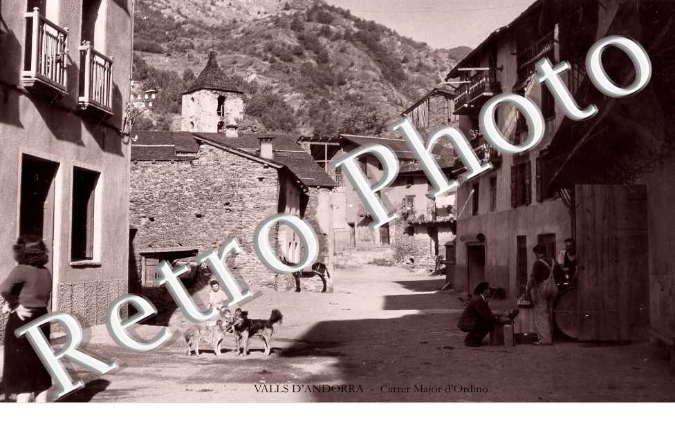 Valls d'Andorra. Carrer Major d'Ordino