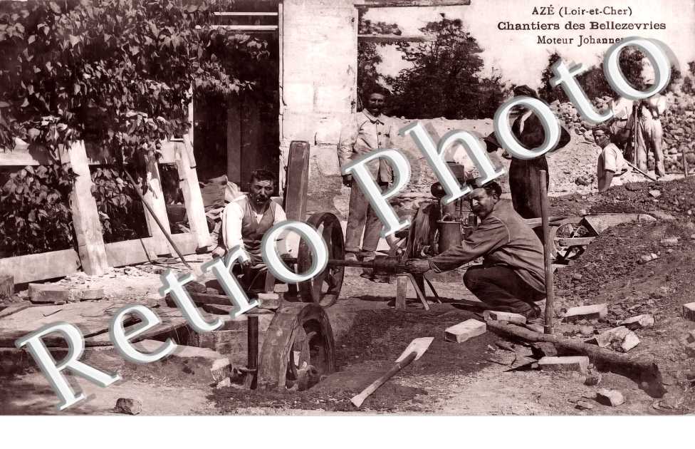 Chantiers des Bellezevries. Moteur Johannet