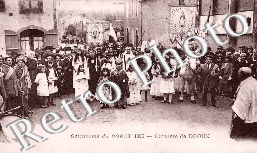 Ostensions du Dorat 1925. Paroisse de Droux