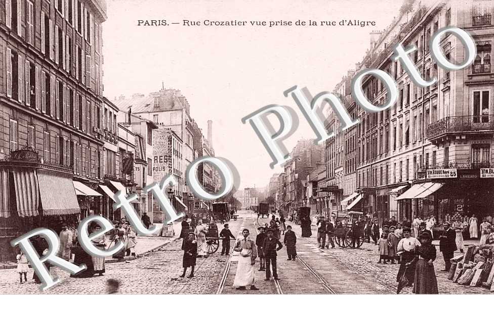 rue Crozatier vue prise de la rue d'Aligre