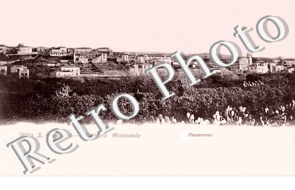 Villa S. Giovanni. Borgata Acciarello. Panorama.