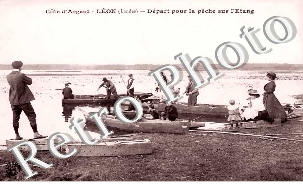 Départ pour la pêche sur l'étang