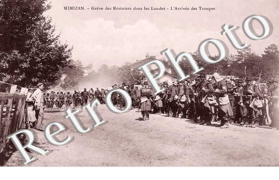 Grève des Résiniers dans les Landes. L'arrivée des troupes