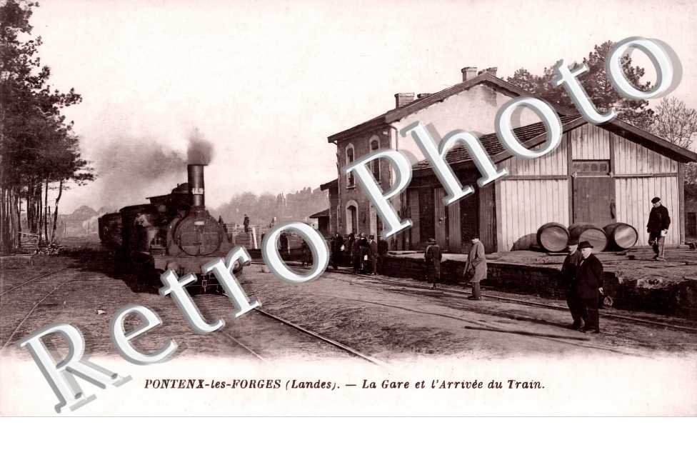 La gare et l'arrivée du Train